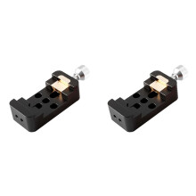2X Small Dual-Purpose Dovetail Guide Mirror Guide Rail Slider Astronomical Telescope Accessories Black