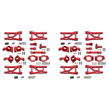 2X for 1/16 SMAX 1621 1625 Front and Rear Steering Cups, Swing Arms, Steering Groups, C Seats Red