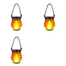 3X Flame Solar Lantern Magical Dancing Flames Outdoor Lights Solar Torch Lights Flickering Flames Waterproof Light
