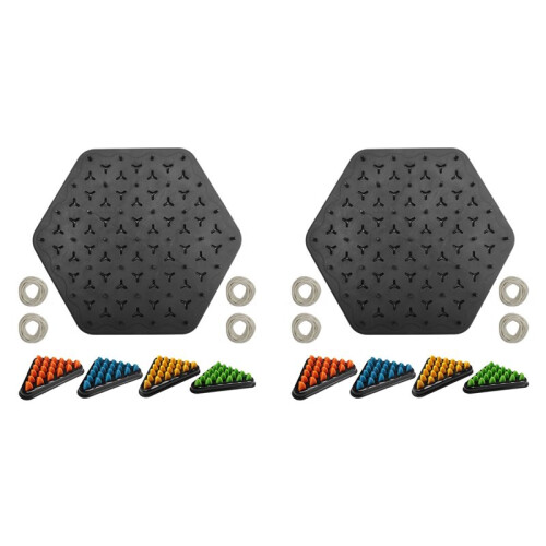 2X Geometric Chain Chess Puzzle Triangle Chess Tabletop Game Family Interactive Exercise Thinking Children Logic