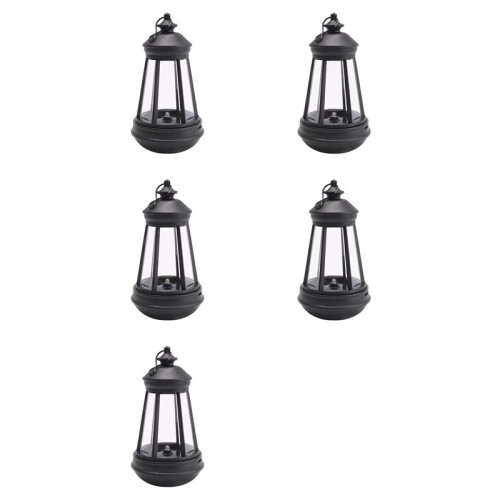 5X Solar Lantern Outdoor Waterproof Large Lighthouse Lantern Led Light Source Garden Decorative Lights