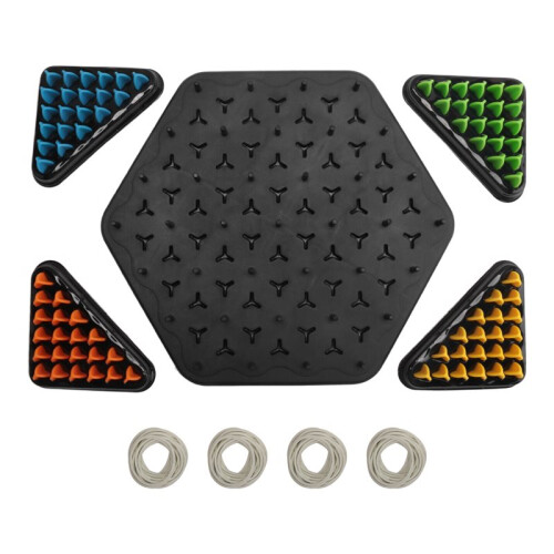 2X Geometric Chain Chess Puzzle Triangle Chess Tabletop Game Family Interactive Exercise Thinking Children Logic 2