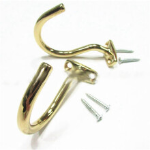 4 Pieces Snooker Billiard Table Cue Brass Hook Suit for Hold Bridge Stick Pool Rack Billiard Table Cue Brass Hook