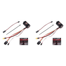 2X QuicRun Fusion SE 1800KV Sensored Brushless Motor Built in 40A ESC 2 in 1 Waterproof for 1/10 1/8 RC Car
