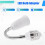 2X 19cm Long Flexible  Neck E27 to E27 LED Light Bulb Extension Adapter 5