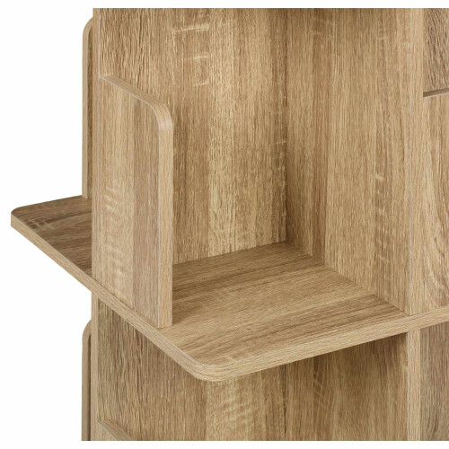 Hoekboekenkast met houtlook