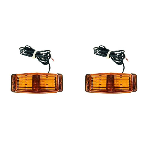 2X Front Grill Light LED  Lamp for     Truck Lorry Front Double Burner Indicator Lights A