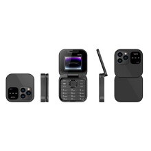 I16PRO 2G GSM Dual SIM Flip Mobile Phone Auto Call Record Speed Dial Magic Voice FM Radio Small Fold Telephone