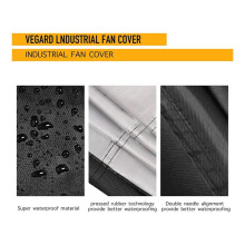 Industrial Fan Cover -Heavy Duty Waterproof & Dustproof for 24 inch High Velocity Floor Fan, for Indoor and Outdoor