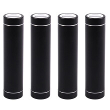 4X 2600mAh Portable External USB Power Bank Box Battery Charger for Mobile Phone(Without Battery) Color:Black