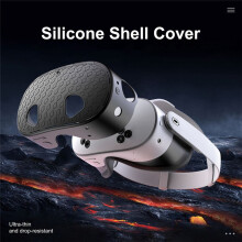Front Shell Headset Case Silicone Cover for Meta Quest 3s, VR Headset Shell Protector Shockproof Drop-Proof