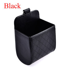 (Black)Boîte de rangement automatique universelle pour voiture pochette sac support de charge téléphone organisateur poche