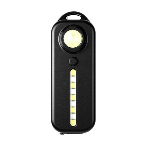 2X Outdoor Flashlight Pen Clip Safety Warning Light Rechargeable Flashlight Multi-Function Shoulder Strap Light A 1