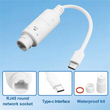 POE to USB C Power Converter,Ethernet to Type C 5V 2.4A 12W Charging Adapter for Security Cameras