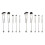 2X PerlenföRmige Make--Pinsel, Silikonperlen, DIY-Make--Kosmetikpinsel, Perlenpinsel-Set zum Selbermachen 1
