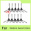 10 Pcs Side Brush for RobZone Duoro X-Clean Sweeper Accessories Side Brush Replacement Parts 2