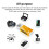 USB 2.0 Card Reader 4 in 1 Multi Card Reader Memory Adapter for Memory Stick T-Flash/M2/MS Card Reader Gold 4