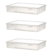 3PCS A4 Size Organiser Book Organiser Office File Box Transparent File Organiser Children'S Puzzle Organisers,M