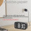 Wecker, Digitaler Wecker, Dimmbar für das Schlafzimmer, Steckerwecker Schwarz 1