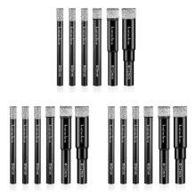 18 Pcs Diamond Drill Bit Porcelain Tile Drill Bit 6mm 8mm 10mm 12mm Tile Drill Bits Sets Round Shank Dry Drill Bits