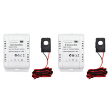 2X Tuya Solar PV Bidirectional WiFi Meter with CT 150A Two Way Clamp Current Sensor Transformer App Monitor Power