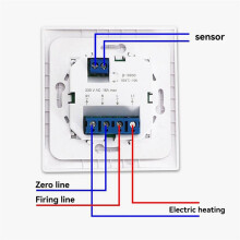 MK05 Room Thermostat Floor Heating Room Thermostat 220V 16A Temperature Controller for Floor Heating System White