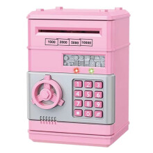 Electronic Piggy Bank Automatic  Security Coin Cash Savings Box Password Key Lock Bank ATM Gift for Children
