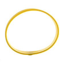 2X Fashion Silicone Rubber Elasticity Wristband Wrist Band Cuff Bracelet Bangle Yellow
