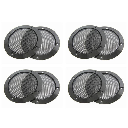 8Pcs 4 Inch Speaker Speaker Grille Speaker Face Shield Replaceable Round Speaker Protection Grille
