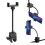 Supporto per Microfono, Supporto per Telefono, Supporto per Telefono A Collo D'Oca Resistente, Clip per Braccio Flessibile A 360 per Supporto per 2