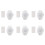 6X PIR Infrared Motion Sensor Detector DC5-24V Auto  Off Timer  LED Light Body PIR Motion Sensor Lamp(White) 1