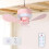 Silent Operation Ceiling Fan Light USB Rechargeable EnergySaving Hanging Fan Light with Remote Control Ceiling Lamp A 7