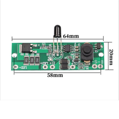 2X 3.2V 3.7V Solar Street Light Control Panel Circuit Board with Remote Control Solar Street Light Driver Board 2