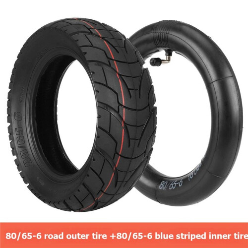 80/65-6 Ytterdäck och Innerslang för ZERO 10x Scooters Off Road Uppblåsbart Däck 1