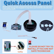 Safe Lock Replacement with Solenoid Lock Black Keypad Electronic Lock for Home and Business Safe Box