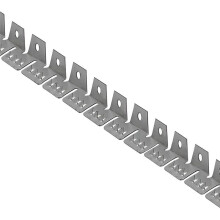 Tack Strip Three Tooth Upholstery Curve Ease Grip for Furniture,Chairs, Sofa Finish Edges Curved Arms, Arched Portion
