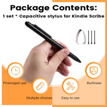 For 2 Pen with Eraser,EMR Stylus Digital Pen with 4096 Sensitivity & Rejection for Scribe