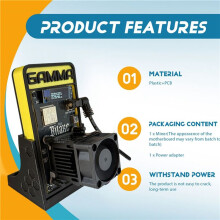 Upgrade for Bitaxe Gamma 601 BTC Solo Miner 1.2TH/S BM1370 Asic 18-22W From S21 Pro BTC Crypto Miner BR PLUG