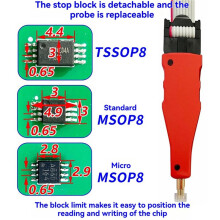 1PCS Chip Burning Probe Chip Burning Test Probe Chip Burner Cable for Car Instrument Program Connection Micro-Type MSOP8