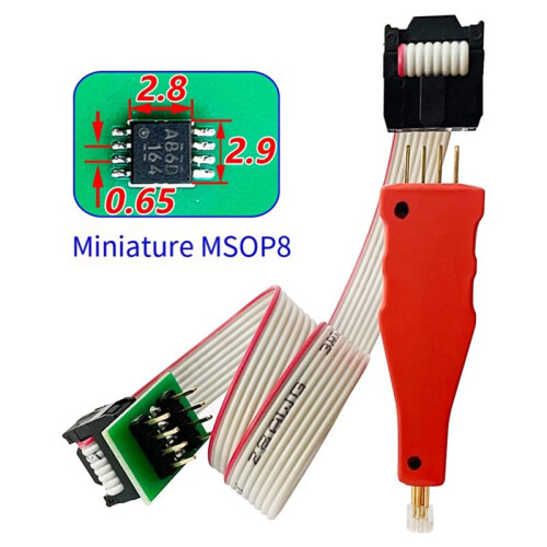 1PCS Chip Burning Probe Chip Burning Test Probe Chip Burner Cable for Car Instrument Program Connection Micro-Type MSOP8 2