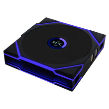Fan TL Wireless LCD 120 Fan Computer Case 120mm Fan (Black) NO CONTROLLER