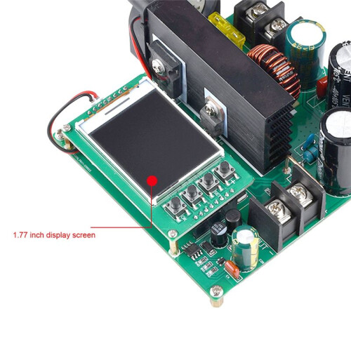 900W 15A Step  Module TFT Digital Display - Step  Converter Booster 9-60V to 10-120V Constant Current Voltage 1
