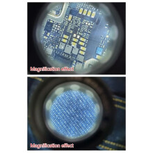 Hand-Held Microscope Magnifying Glass 10X- Jewelers Loupe Desktop Magnifier Portable Scale Loop for Cloth Repairing