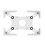 Wall Mount Tablet Enclosure Adjustable Tablet Holder Tablet Bracket Wall Hanging or Desktop Stand Holder UTC-10 White 1