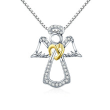 Halskette mit Engelsflügel-Anhänger aus Sterlingsilber – ein inspirierendes Schmuckgeschenk für Mädchen und Damen.