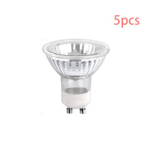 Pacáiste 5 Bolgán Spotsolais Halaigine In-mhéadaithe GU10 35W, Bolgáin Lampa Frithchaiteacha le haghaidh Spotsolais Uasteorainn, Bán Te