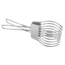 Pinzas de acero inoxidable para cortar carne asada y pan, utensilio de cocina para servir.