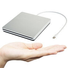 Unità CD/DVD esterna USB con connettore Type-C, lettore CD/DVD portatile plug and play per laptop e PC, compatibile con Windows e M