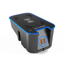 15W draadloze autolader met telefoonhouder, compatibel met XC90, S90, XC60, S60 en V90, veilige bevestiging voor op het dashboard