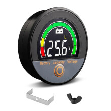 Wasserdichter IP67-Batteriekapazitäts- und Spannungsmesser (12 V, 24 V, 48 V, 60 V, 84 V) mit hintergrundbeleuchtetem LCD-Display und